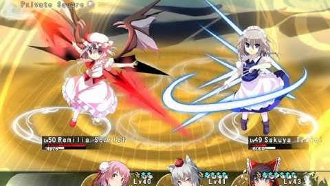Labyrinth of Touhou 2 - 10F Boss: Remilia Scarlet & Sakuya Izayoi