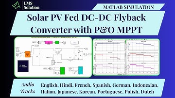MATLAB Simulation of Solar PV Fed DC-DC Flyback Converter with MPPT | PV Fed DC-DC Converter