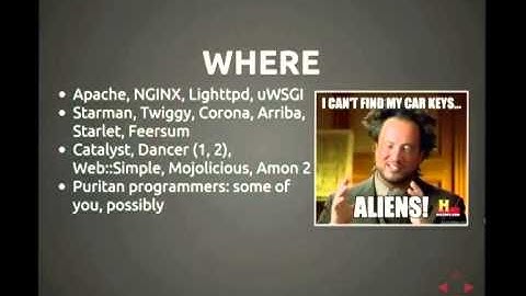 [FOSDEM 2014] Perl and the Web - A Love Story