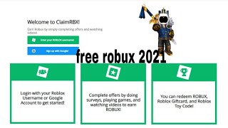 how to get free robux in roblox 2021 (claimrbx)