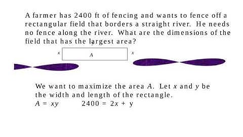 Math 31: Applications 1: Max/Min Problems