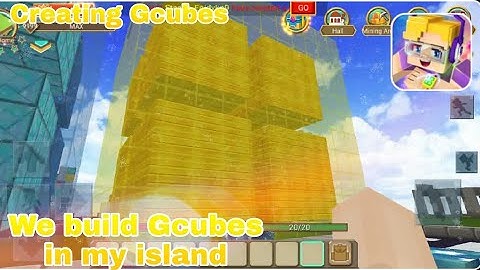 Creating Gcubes in my island skyblock blockman go