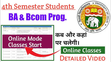 Sol 4th Semester Students online Classes Start l BA & Bcom Prog.. / How to join #Sol4thonlineclass