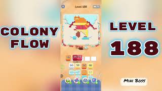 Colony Flow Level 188 Walkthrough 🐜 | Ant Colony Puzzle Gameplay | Mini Boss