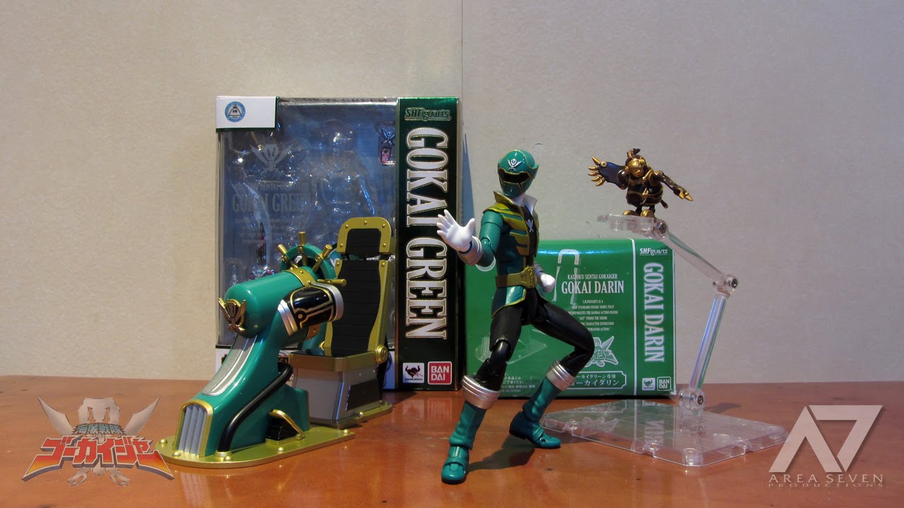 Power Ranger S.H.Figuarts Kaizoku Sentai Gokaiger GOKAI DARIN GREEN BANDAI NEW