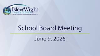 School Board Meeting 7/9/2026