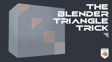The Blender Triangle Trick (Topology Tutorial)