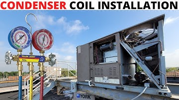 HVAC Service Call: RTU Condenser Coil Installation/Replacement(How To Install Condenser Coil For AC)