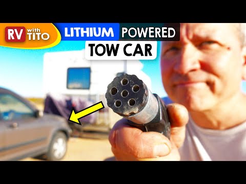 Power Tow Car From RV&rsquo;s Lithium Batteries and Solar (DIY Project)