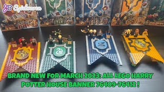 Brand new for March 2023: LEGO Harry Potter House Banner 76409, 76410,  76411 and 76412! - YouTube