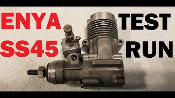 Enya SS45 Run after Rebuild Model Airplane Engine