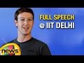 Facebook CEO Mark Zuckerberg Full Speech at Townhall | IIT Delhi | Mango News
