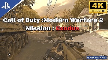 Call of Duty MW2 Remastered – Exodus Mission Full Gameplay | 4K