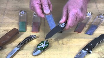 Diamond Mini-Sharp® Sharpener - Sharpening A Sport Knife