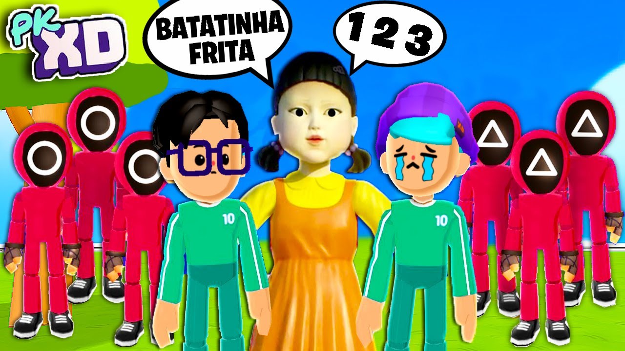 BATATINHA FRITA 1, 2, 3 A BONECA entrou no PK XD !!! - (Squid Game) 