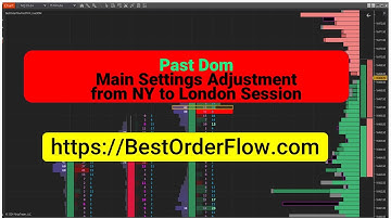 How to Adjust PastDom Setting for London Session NinjaTrader Indicator