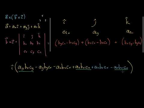 ორმაგი ვექტორული ნამრავლის გაშლა (მხოლოდ არჩევითი)