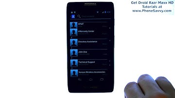 Motorola Droid Razr Maxx HD - How Do I Setup Speed Dials