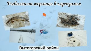 Рыбалка в глухозимье.  Вытегорский район.