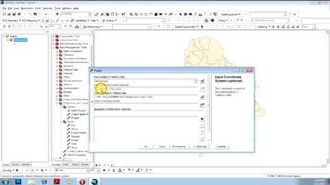 Change Projection   Coordinate System in ArcMap