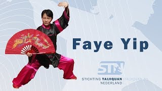 Tai Chi Kung Fu Fan - Xi Yang Mei - by Master Faye Yip from professor Li Deyin demonstration