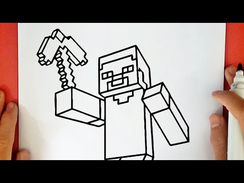 Video: Come Si Disegna Steve Da Minecraft