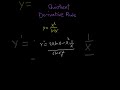 Derivative Quotient Rule x^2/lnx #calculus1