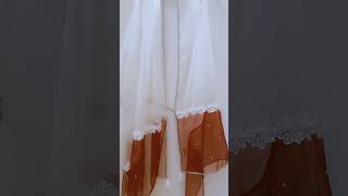 ✨ Beautiful Hand Made Dupatta Design | Easy DIY Dupatta at Home | Stitching Idea 2025#dupatta#shorts