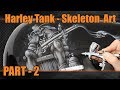 Airbrush Step by Step - Skeleton on a Rocking Chair : Part 2