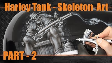 Airbrush Step by Step - Skeleton on a Rocking Chair : Part 2