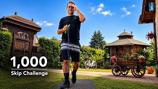 How fast are you? 1,000 skip challenge- grab your rope and jump! 