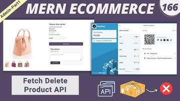 MERN Stack E-Commerce Project #166 : Working on Deleting Products – API Integration
