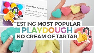 The BEST Playdough Recipe without Cream of Tartar