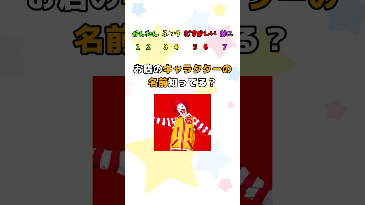 お店のキャラクターの名前、知ってる？ #shorts #キャラクター #クイズ