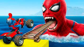 الرجل العنكبوت انقاذ باتمان Spider-Man Rescue batman vs iron man vs venom funny Game GTA 5 superhero