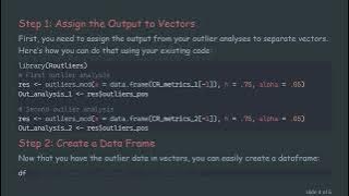 How to Create a Table of Outliers from Multiple Analyses in R