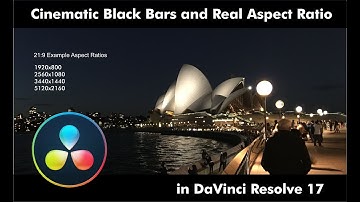 Cinematic Black Bars and Real Aspect Ratio in DaVinci Resolve 17