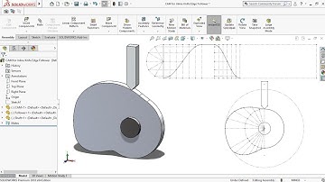 Cam profile design for knife edge follower in solidworks