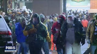 Packers fans react to playoff loss outside Lambeau Field | FOX6 News Milwaukee screenshot 3