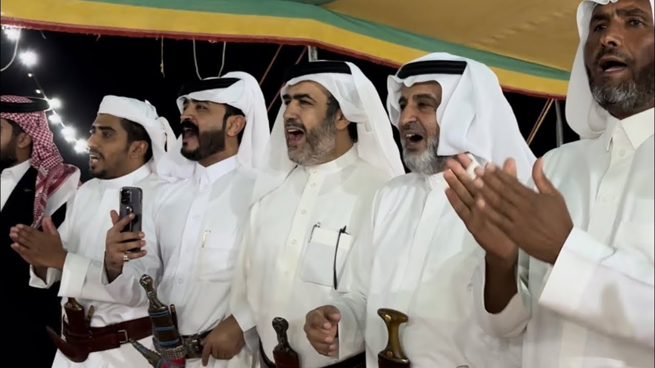 مشرقيه(محاوره بين حمد بن الثور وعلي بن مصلوم)عند ال منيف في مزاد الابل الاول في نجران لعام1445/3/21