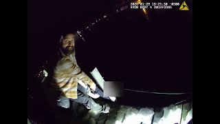 Dramatic video shows officers rescuing man from icy waters