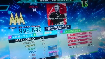 【DDR】PARANOiA Revolution [SINGLE DIFFICULT] 初AAA