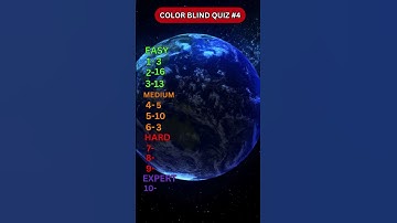 Color Blind Challenge🎨 | Can You Pass?🕵‍♂️#shorts #quiz #trivia  #colors #colorblind