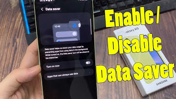 How To Enable / Disable Data Saver On Samsung Galaxy A15