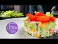 Салат со СКУМБРИЕЙ простой и вкусный/Рецепт салата с рыбой/Что приготовить из скумбрии