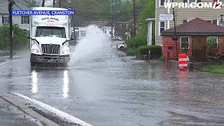 Video Now: Flooding begins on Fletcher Avenue in Cranston