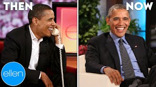 Then and Now: Barack Obama's First and Last Appearances on 'The Ellen Show'