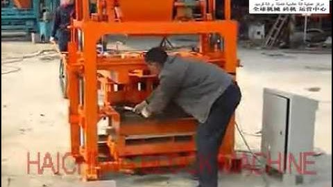 QTJ4 35 manual block making machine