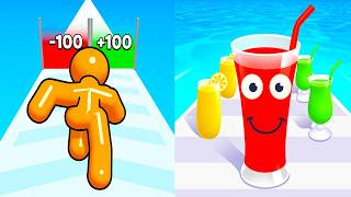 Tall Man Run vs Juice Run | MAX LEVEL Unlocked! Only 1% Can Win! TiktokAndroid iOS Gameplay screenshot 5