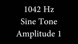 1042 Hz Sine Tone Amplitude 1